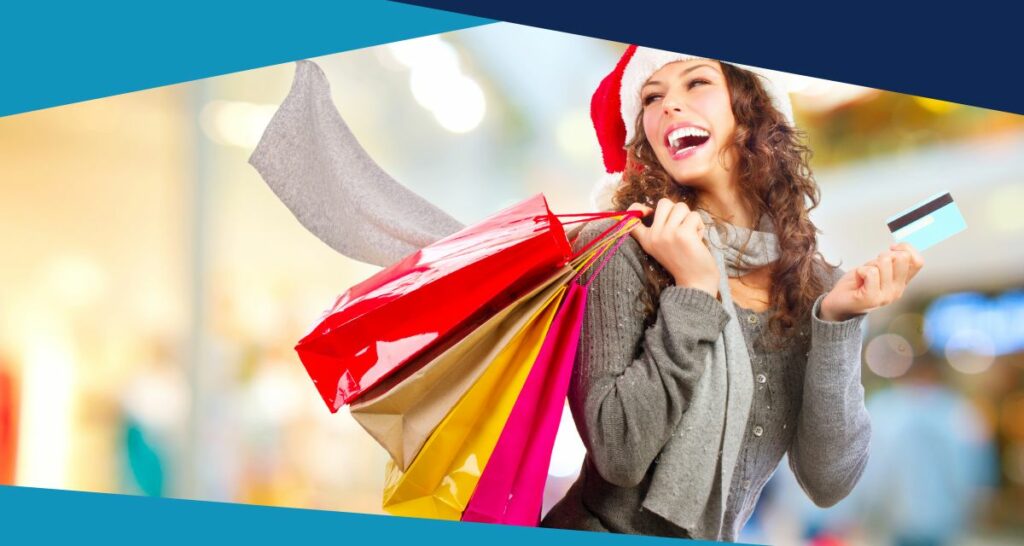 tarjeta de crédito en Navidad